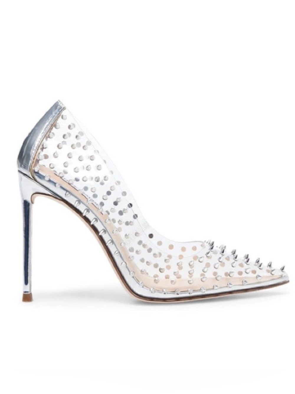 Steve Madden Transparent Crystal Spike Pointed-Toe Stiletto Pumps – Size 6.5 ✨💄 - Picture 12 of 16